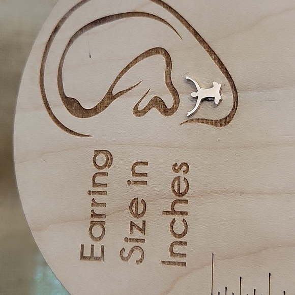 Yoga Pose Stud Earrings, choice of color - Picture 4 of 6